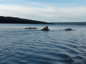 Crew boats on Cayuga Lake Crew boats Cayuga Lake Ithaca College