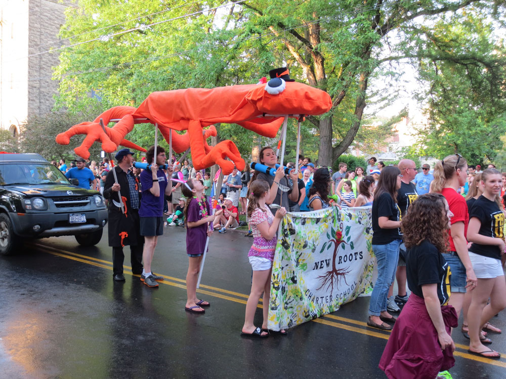 Ithaca Festival Parade, Cayuga Flyover, and Treeless Mountaintops